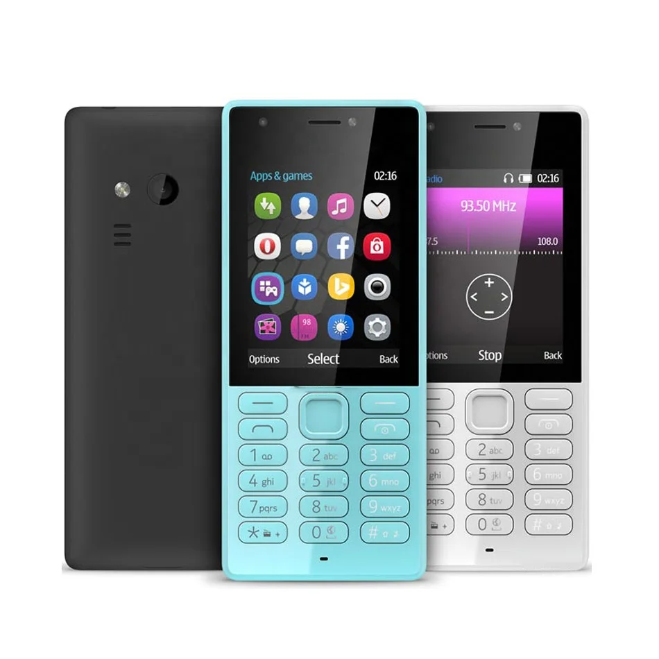 Cheap Feature Phone GSM for Nokia 216 Original Used Mobile Phones 125 105 106 110 130 Second Hand Keypad Bar Phone