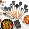 Juego de 12 piezas gris oscuro-1050g