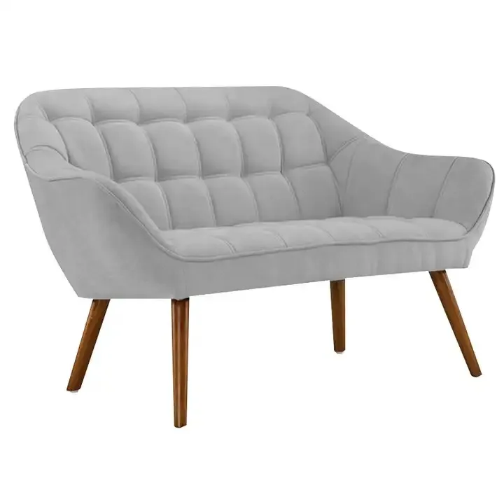 American Modern Double Sofa Chair Simple Nordic Balcony Cloth Lazy Leisure for Dining Room or Living Room