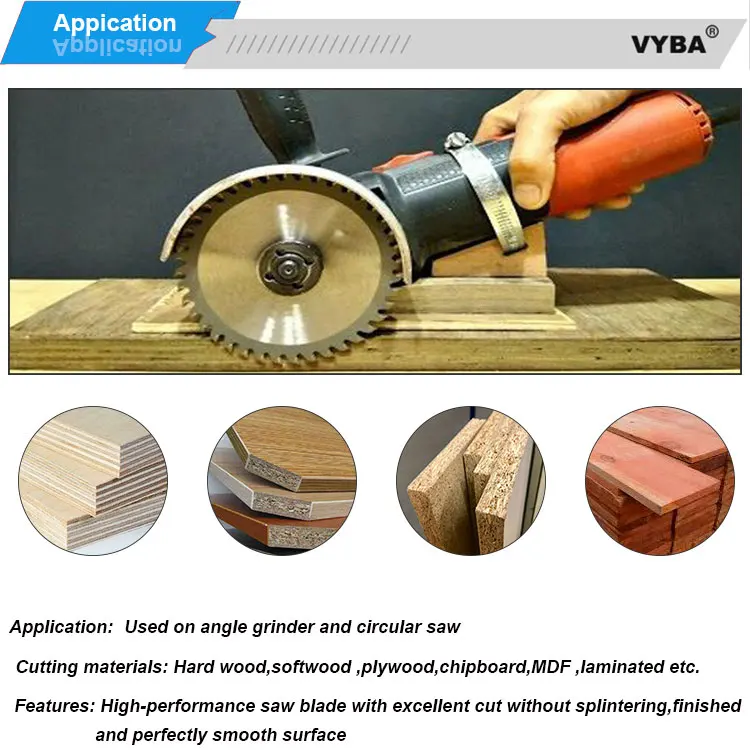 125 X40t Tct Circular Saw Blade Wood Cutting Saw Blade For Hard Wood