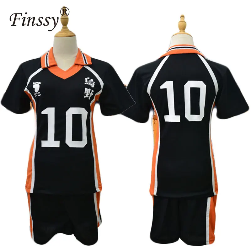 Anime haikyuu cosplay jaqueta de vôlei esportiva karasuno uniforme da  escola alta masculino calças casaco hinata