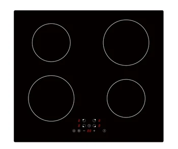 Induction Cooktop  Electric Stove Built-in 4 Burners Induction Cooker Black Glass with Touch Control Child Lock Timer