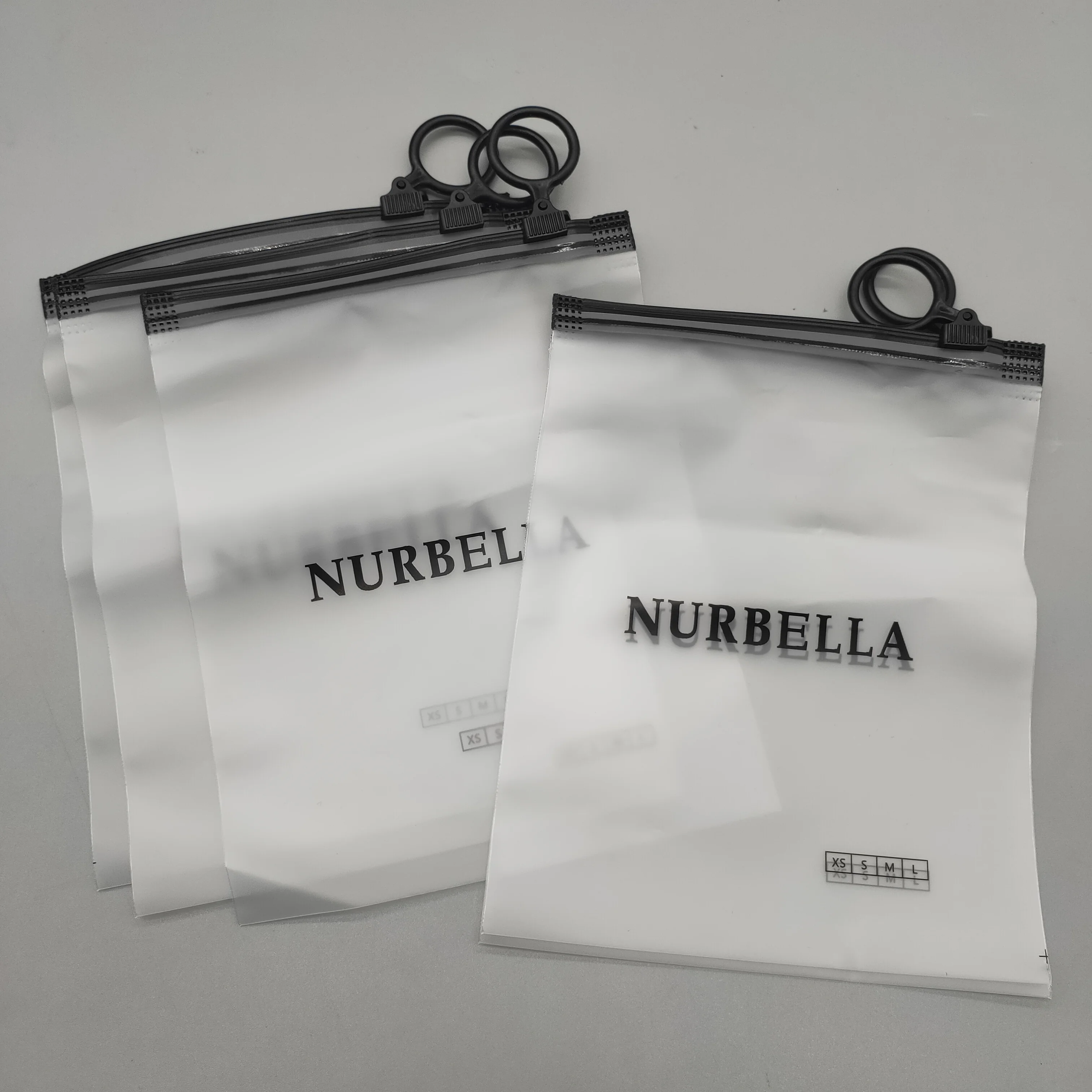 Clear Frosted Opaque Slide Zip Lock Plastic Bag,High Quality Frost Zip Lock  Plastic T Shirt Packaging Bag With Logo