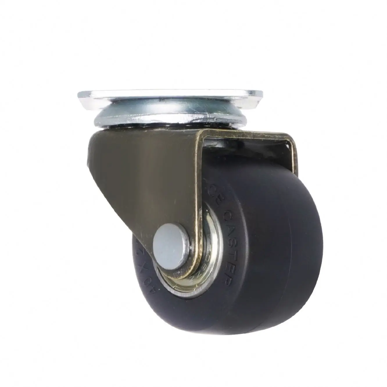 1.5 Inch Furniture Casters Swivel TPR Rubber Smooth Rolling Sofa Desk Wheels