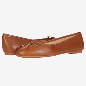 Wholesale Customizable Flats Customized  Genuine Leather Shoes Women Ladies Girls Shoes