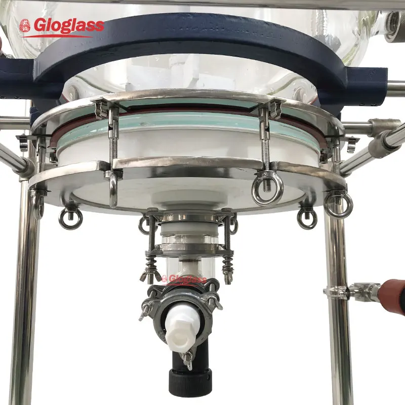Fittings for Vessels Reactorss 10L Crystallization Jacketed Glass Reactor
