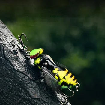 Floating Topwater Wasp Noise Popper Lure, Bionic Fake Bait for Black Bass, Topmouth Culter, Black Pit Fishing – Popper – view 4