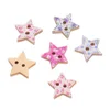 10 flower-shaped five-pointed stars