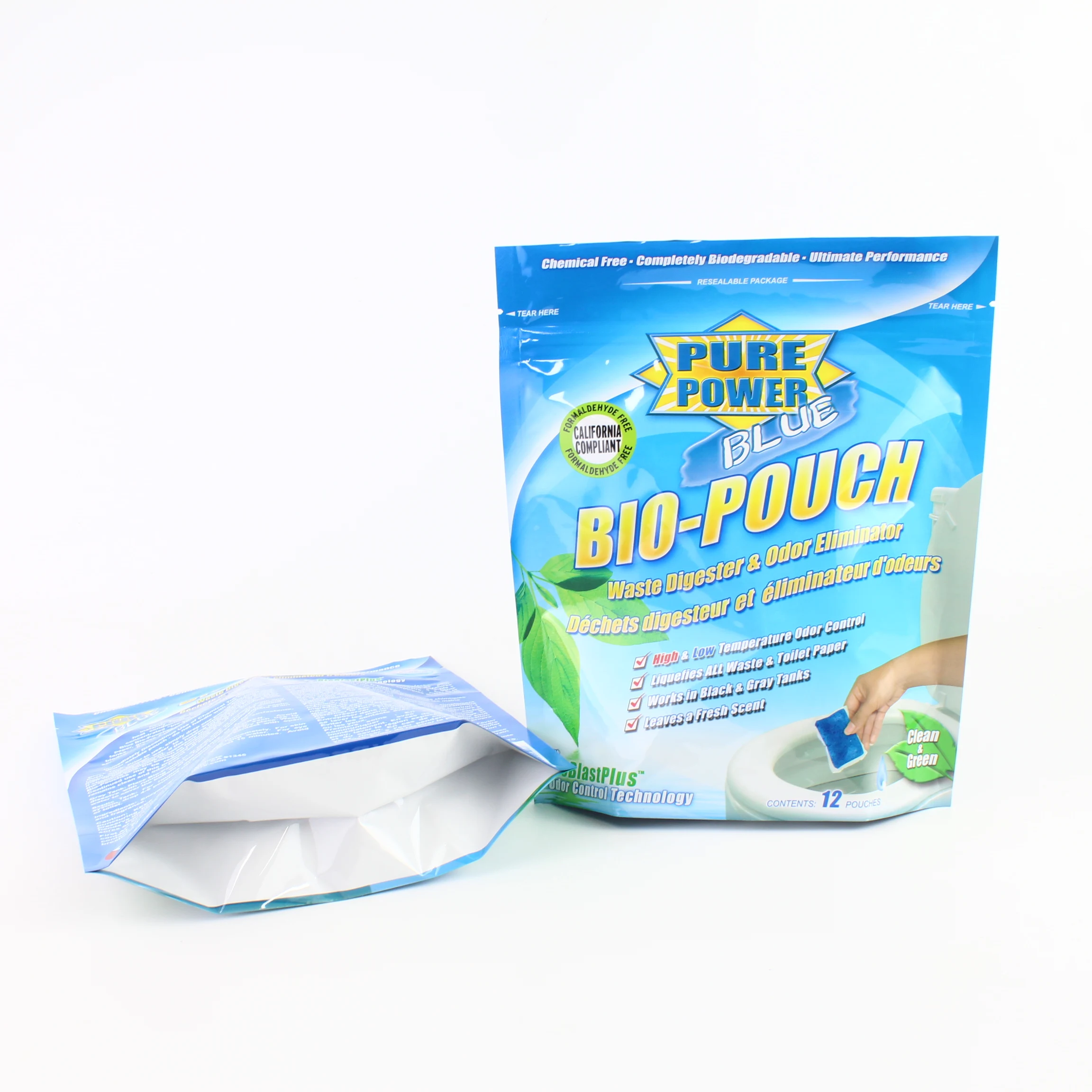 Customized Printing Biodegradable PE Plastic AL/PET Stand Zipper Bag Reusable Washing Powder Laundry Detergent Packaging