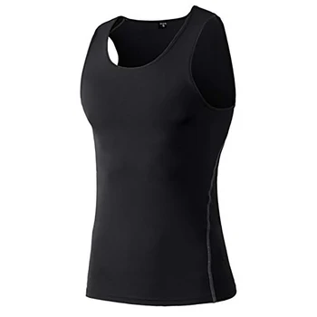 Mens Compression Sleeveless Cool Dry Sports Under Baselayer Shirt Tank Tops