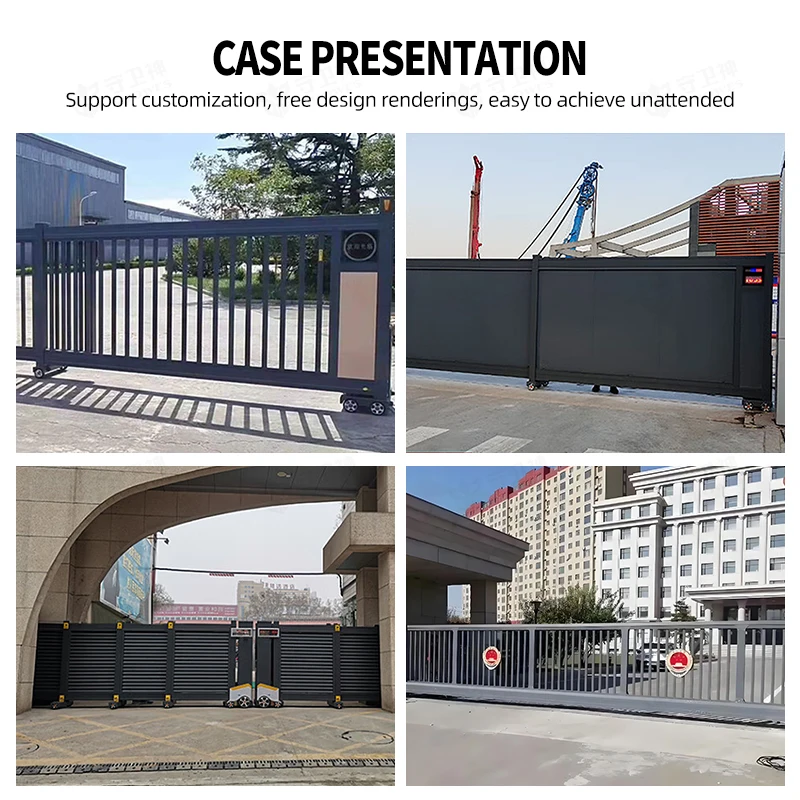Sliding Main Indian House Gate Design Electric Linear Sectional Retractable Gates Aluminum Garden Gates