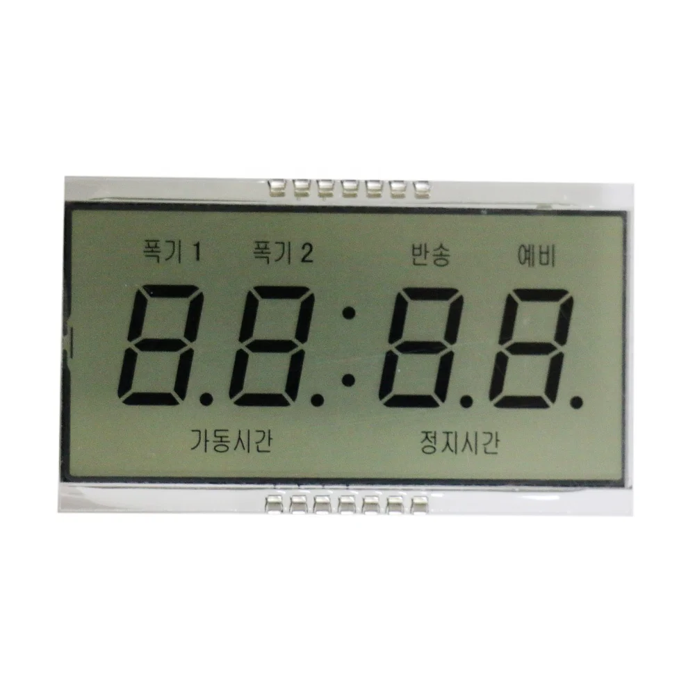 Transparent Segment LCD Screen STN LCD Panel, Monochrome Segment LCD Display