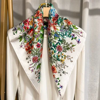 Shop Our Wholesale Floral Digital Print Spring 70cm Scarf