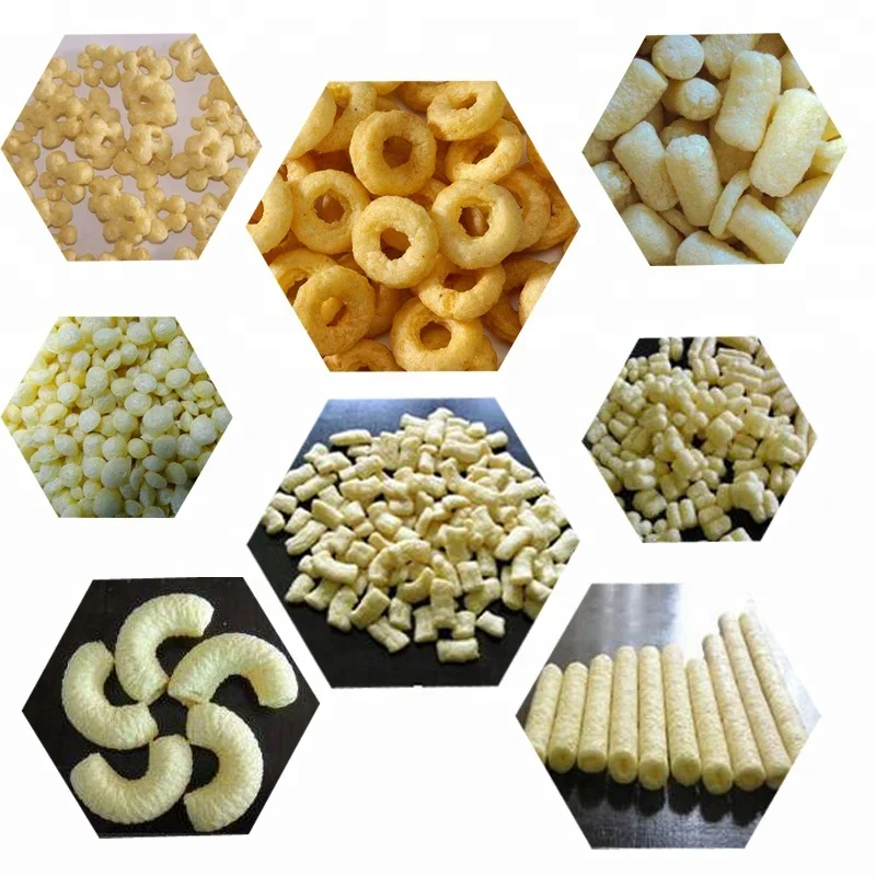 Puffed Rice Extruded Corn Pop Snack Food Extruder Making Machine