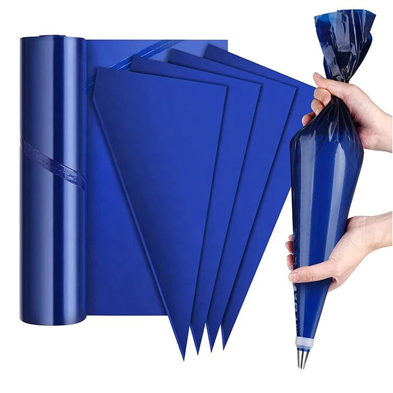BAKEST Wholesale 22/50 Pcs Disposable Piping Bags Roll Large 21 Inch LDPE Thick Icing Bags for Cake Dessert Decorations