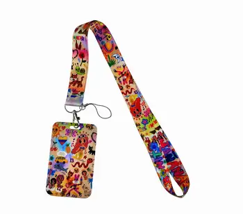 Anime Lanyard Female Singer MANANA  Polyester with Rotating Metal Clip Office Badge Removable for Keys