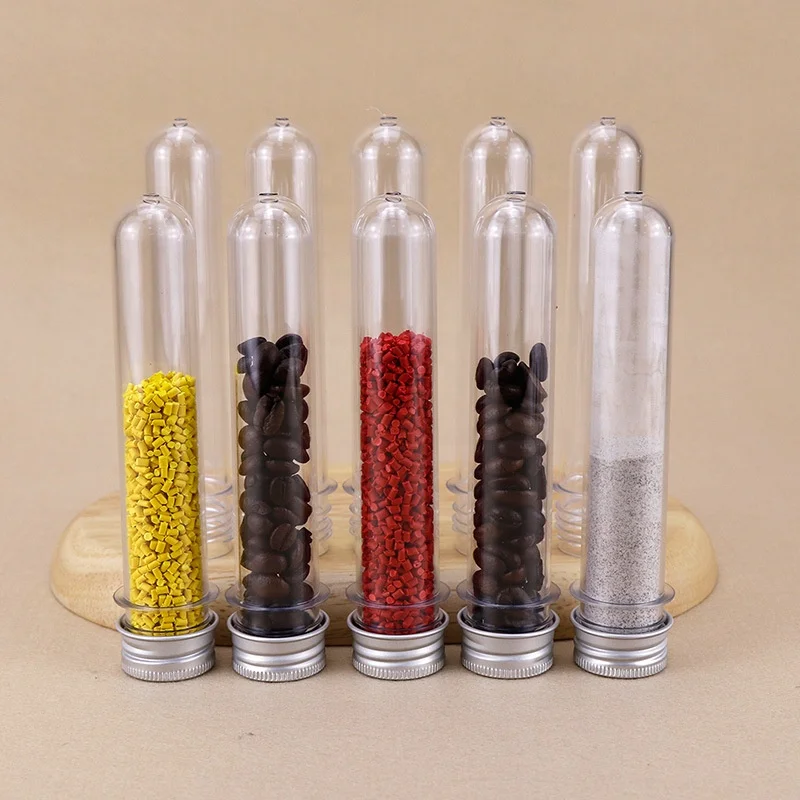 5ml 10ml 15ml 20ml 30ml 40ml 50ml Pet Plastic Pet Preform Test Tube With Aluminum Screw Cover