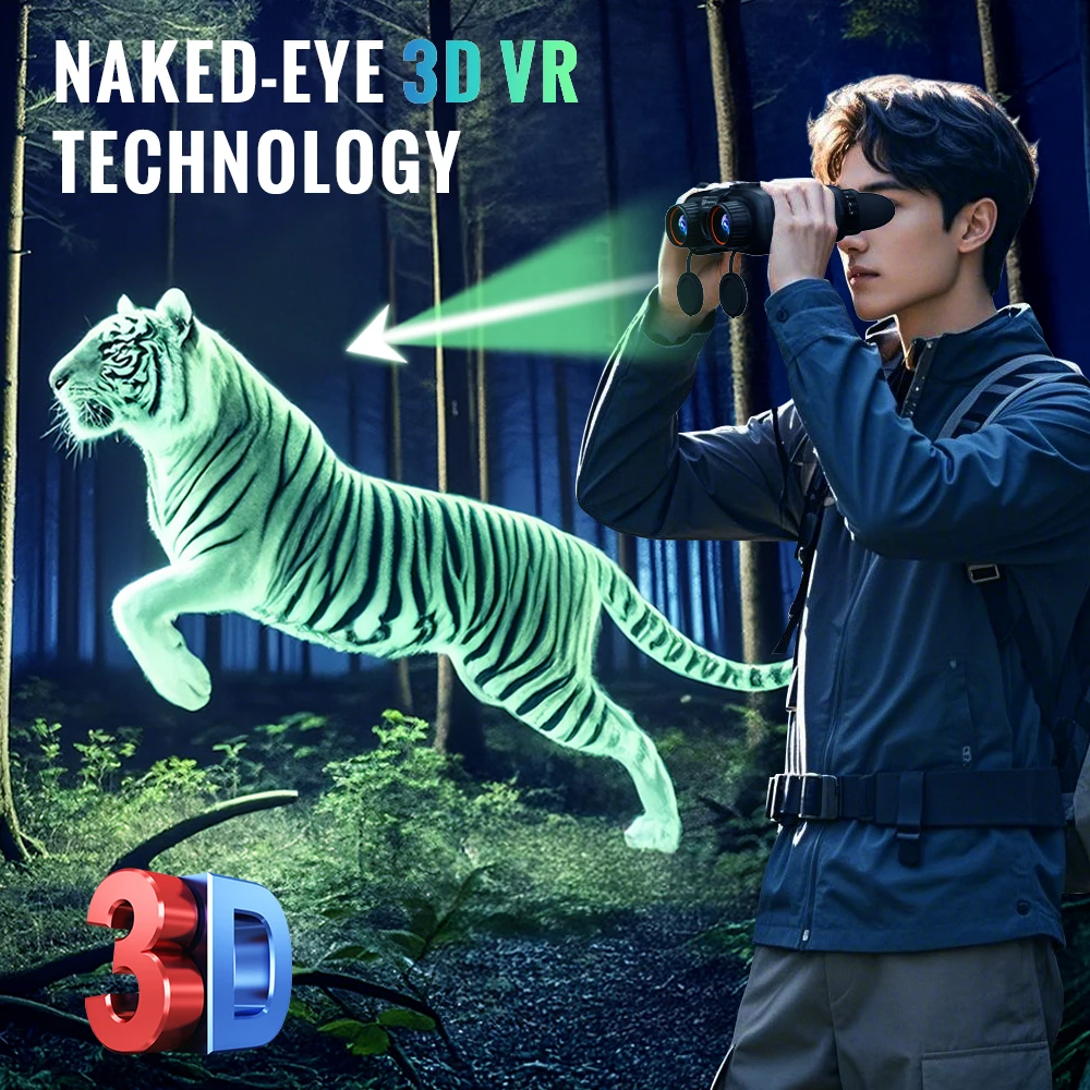 VRNV331 Naked Eye 3D VR Nachtsichtfernglas mit 4K-Video 6X Zoon 700 Meter Entfernung 5000 mAh Li-Akku – Detail 8