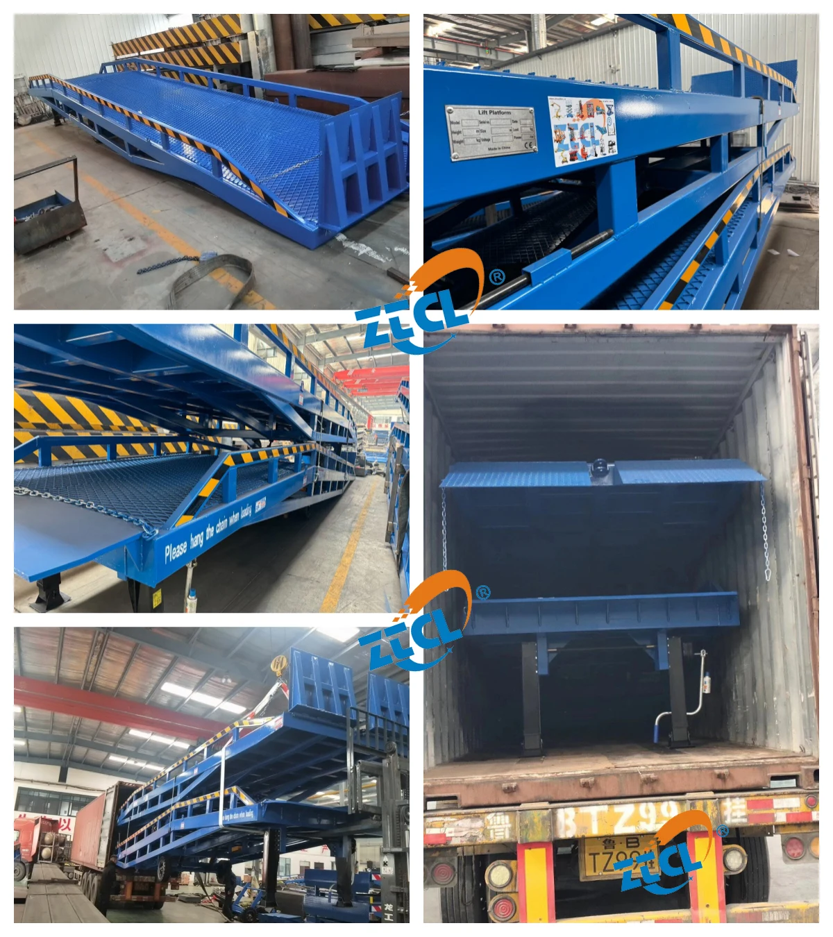 10ton Capacity Mobile Loading Ramp Manual Yard Ramp Truck Ramp With ...