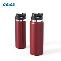 Можно мыть в посудомоечной машине 20oz 32 унций колба из нержавеющей стали с двойными стенками вакуумной изоляцией Спортивная бутылка для воды