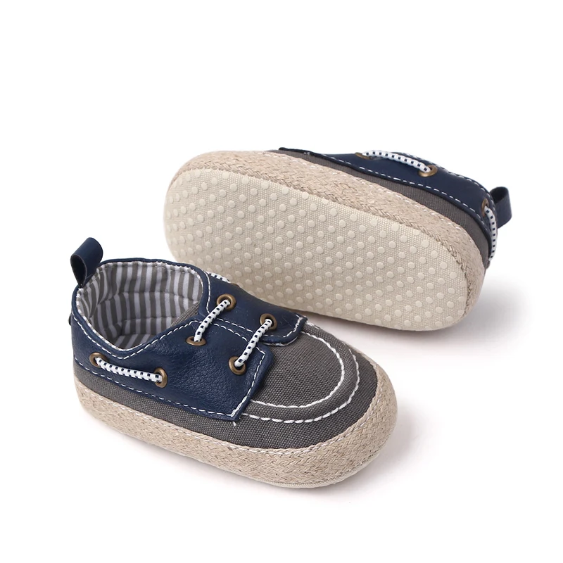 Soft Sole Lace-up Casual Baby Boy Shoes Prewalker Baby Shoes for Boys 2023 manufacture