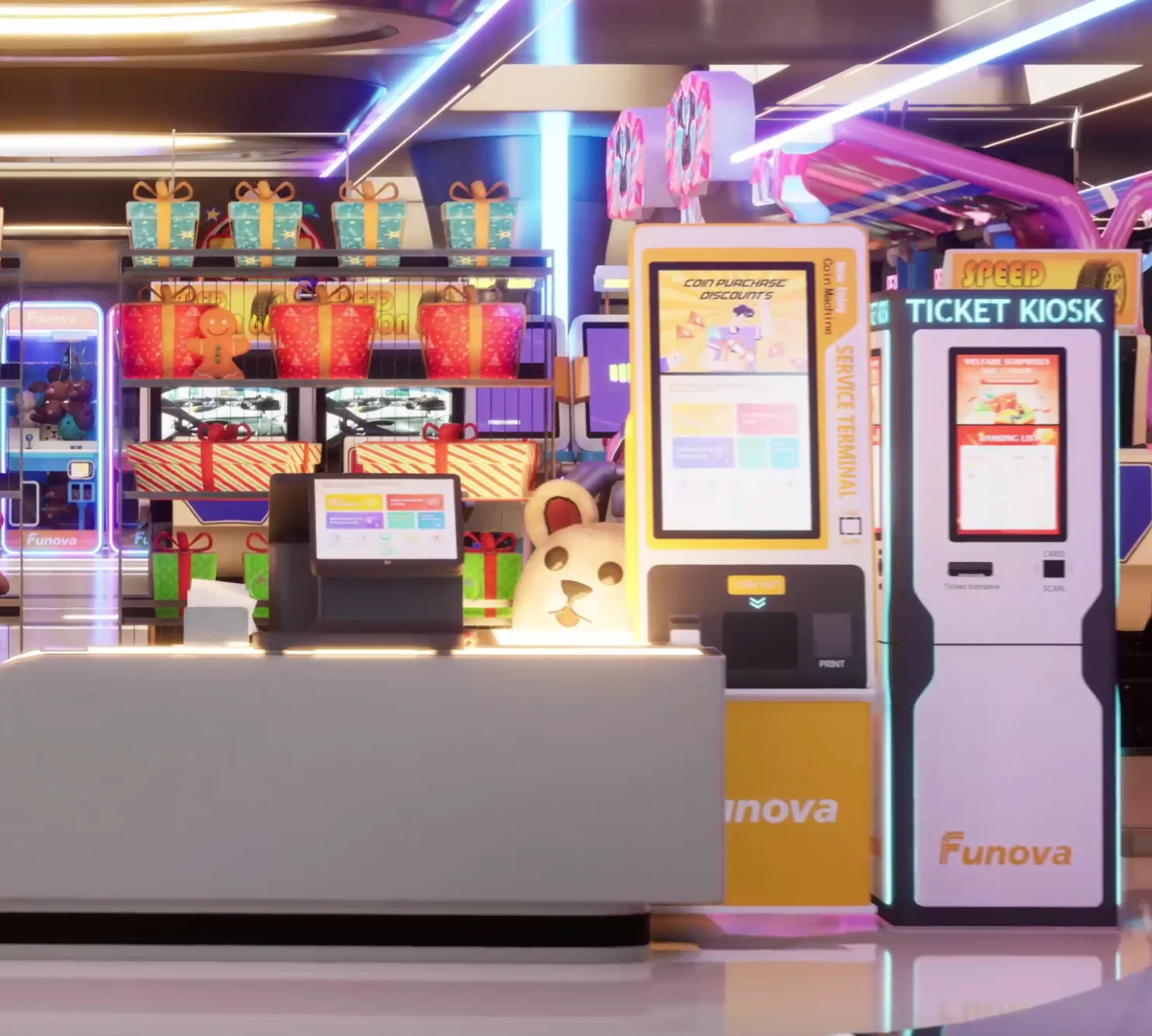 Self-Development Software Income Chart Analysis Token Management System for Indoor Playground for Arcade Venues Amusement Parks