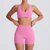 conjunto de pantalones cortos rosa