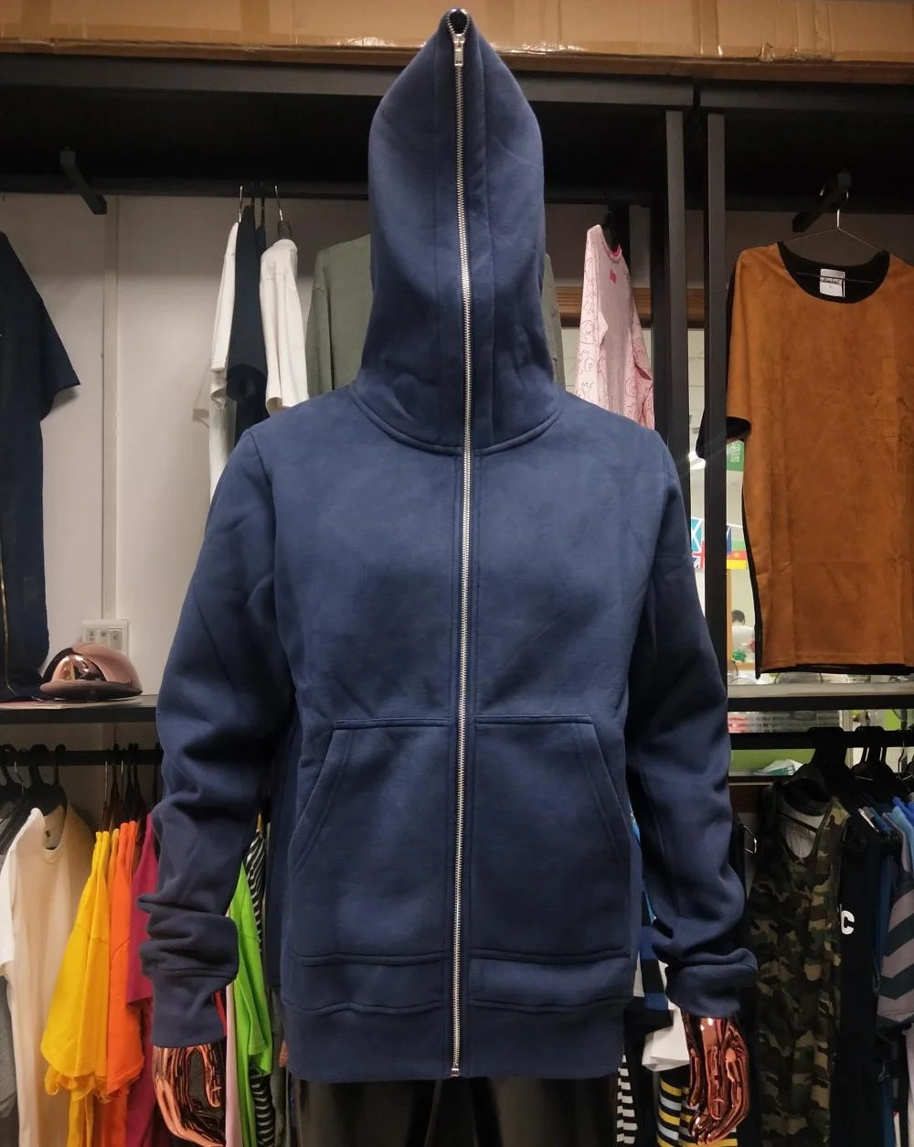 paisley patchwork moletom com capuz