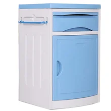 cheap mobile ABS plastic bedside cabinet medical bedside locker table for hospital