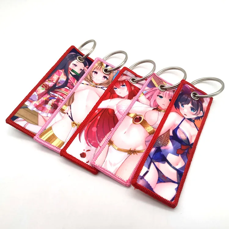 Sublimation Key Chain Custom Logo Key Jet Tag Anime Keychain