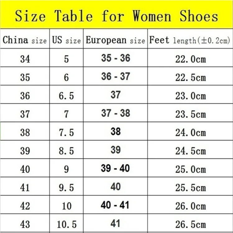 Shoe Size Converter Charts