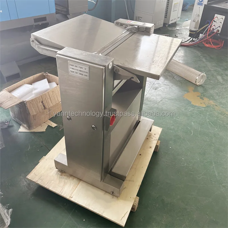 Fresh Meat Slicer Machine Commercial Pork Meat Cutting Machine Beef Slicer Lamb Pig Beef Skin Remover Slice Peel Cut Machine