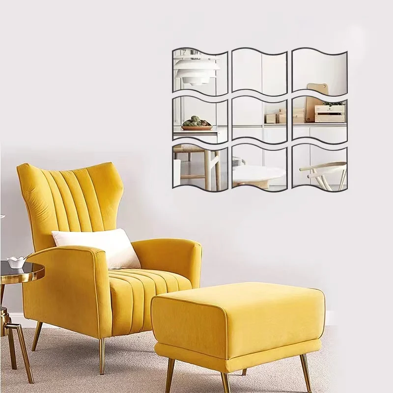 Swt 2023 New Cheap Ps Metal Framed Wall Mirror Sets Shaped Wall