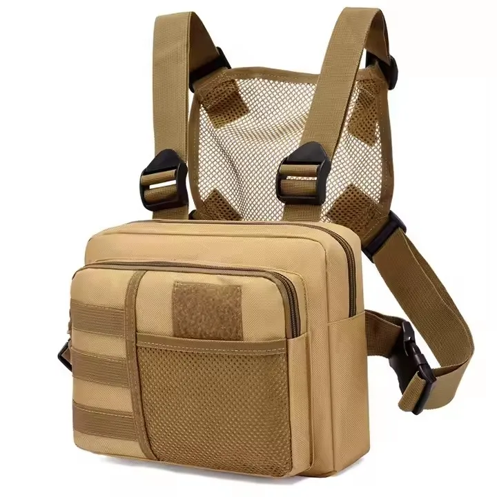 Outdoor Tactical Vest with Padded Shoulder Strap Wholesale Unisex Chest Bag Backpack