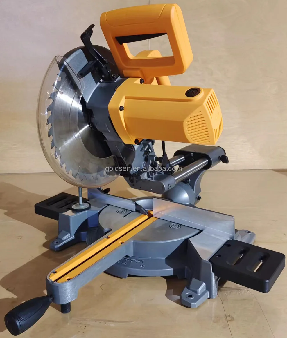 KATSU 10 Inch Sliding Compound Mitre Saw - 255mm Blade, 1800W, 230V For Wood & DIY Projects