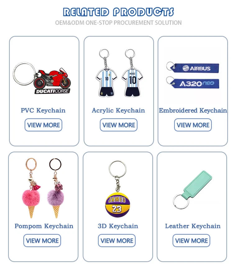 New design bulk Christmas cute rubber 3D plastic keychains wholesale soft PVC keychain factory