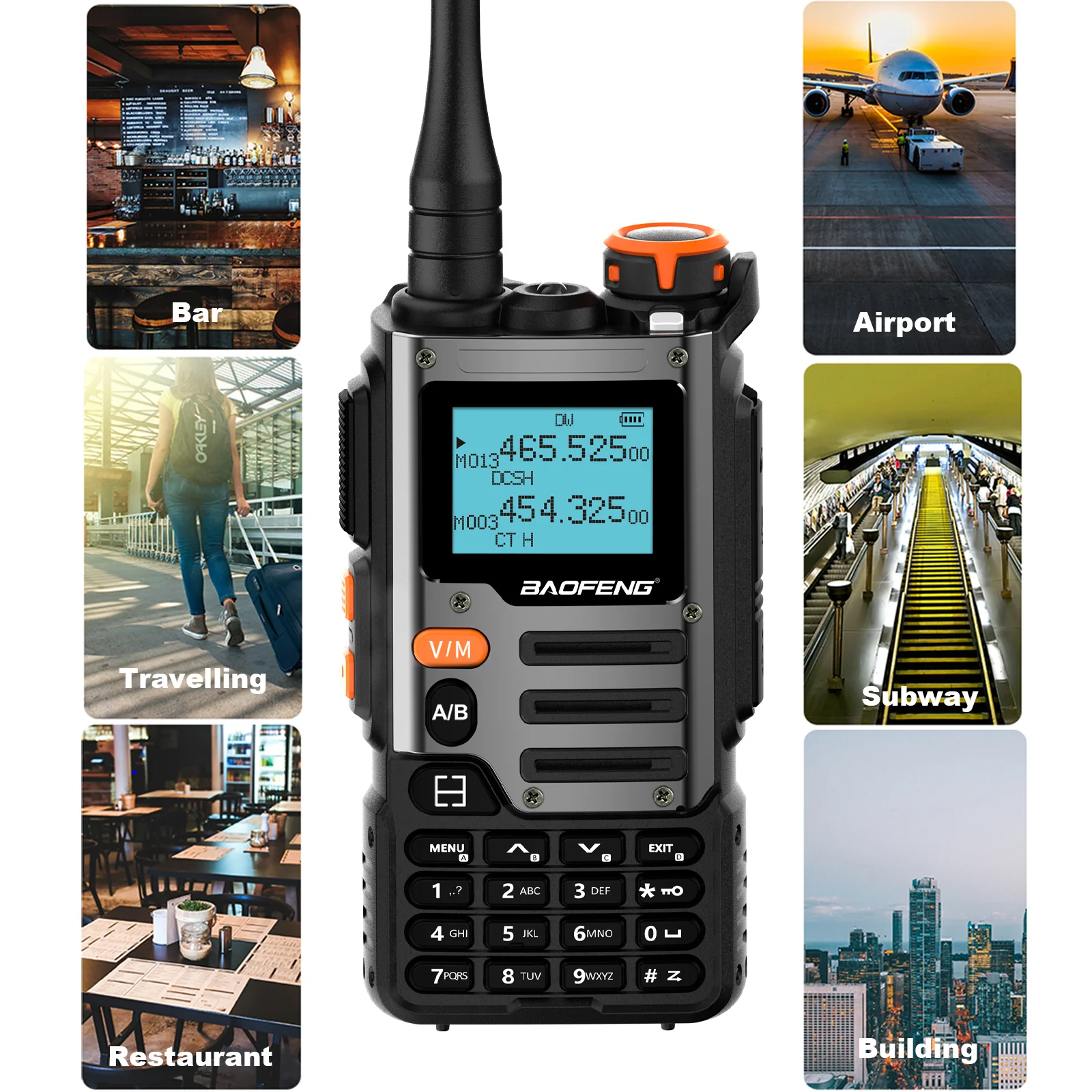 Baofeng Handheld GMRS Woki Toki UV K68 Telsiz UVK68 Full Band Type-C Charging UV-K68 Baofeng Walkie Talkie Long Range K6