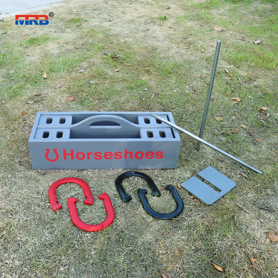 Metal Horseshoes Game Set Includes Horse Shoes Stakes For Family Kids And Adults Outdoor Yard