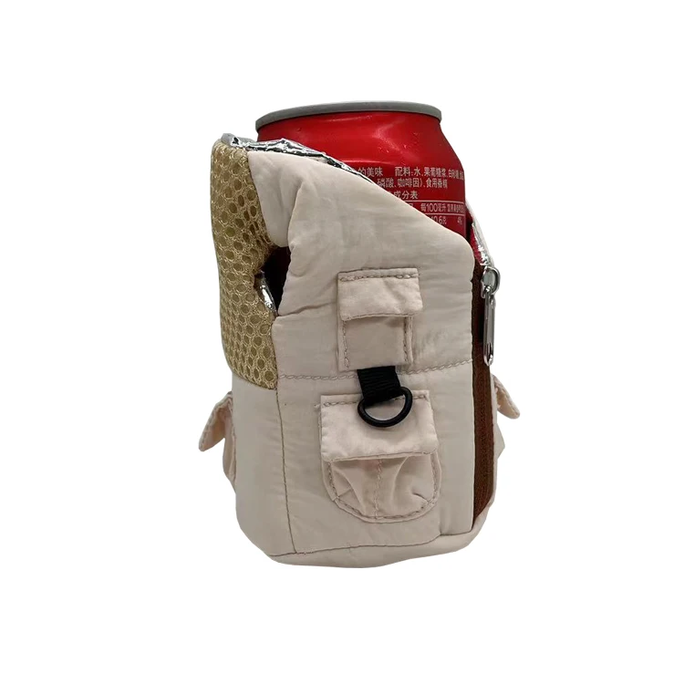 New Design Beer Can Drinks Cooler Jacket Vest Coat Custom Logo Cola Jacket Vest Insulation Coat