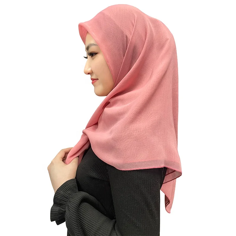 Wholesale Designers Hijab Lady Scarf Plain Dyed Muslim Summer