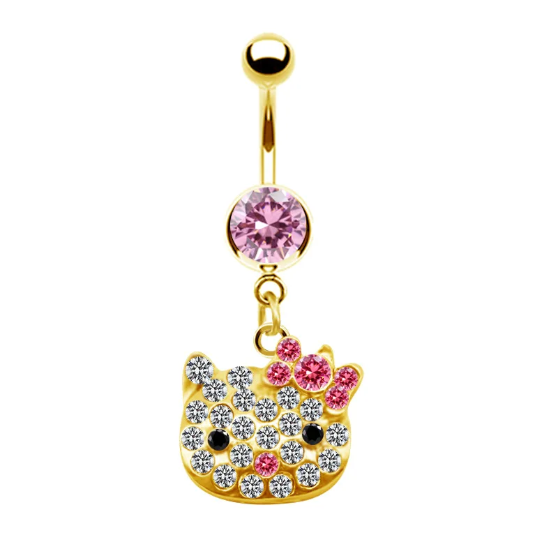 Hello Kitty Dangling Belly Ring - glamaristyles