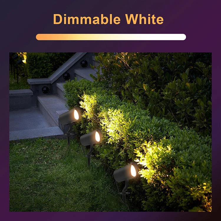 product 4 pack wifi app controlled smart spot lightsrgbcw aluminum ip65 decorative led garden outdoor landscape lights-45