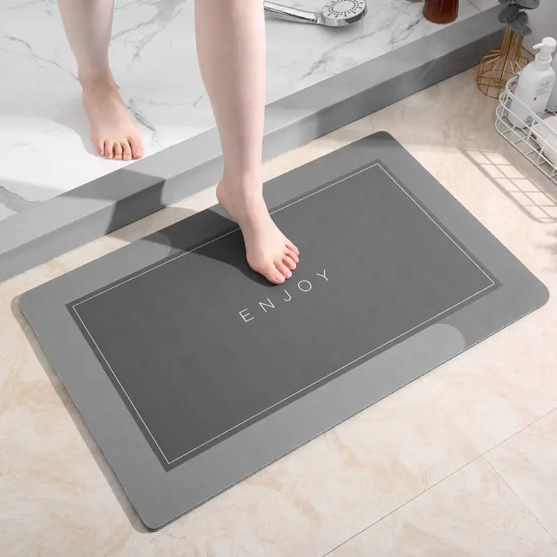 Wholesale Anti-Slip Diatomite Door Mat - Custom Super-Microfiber Non-Slip Water Absorbent Rugs, Ideal for Bathroom, Hotel, Kitchen, and Entrance, Plush Bath Mats and Floor Mats