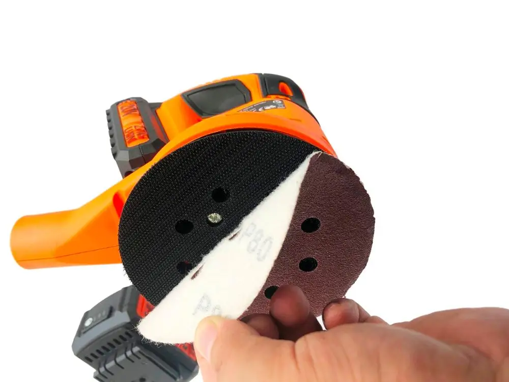 Беспроводной вращающийся шлифовальный диск с литиевым аккумулятором 20 в 125 мм