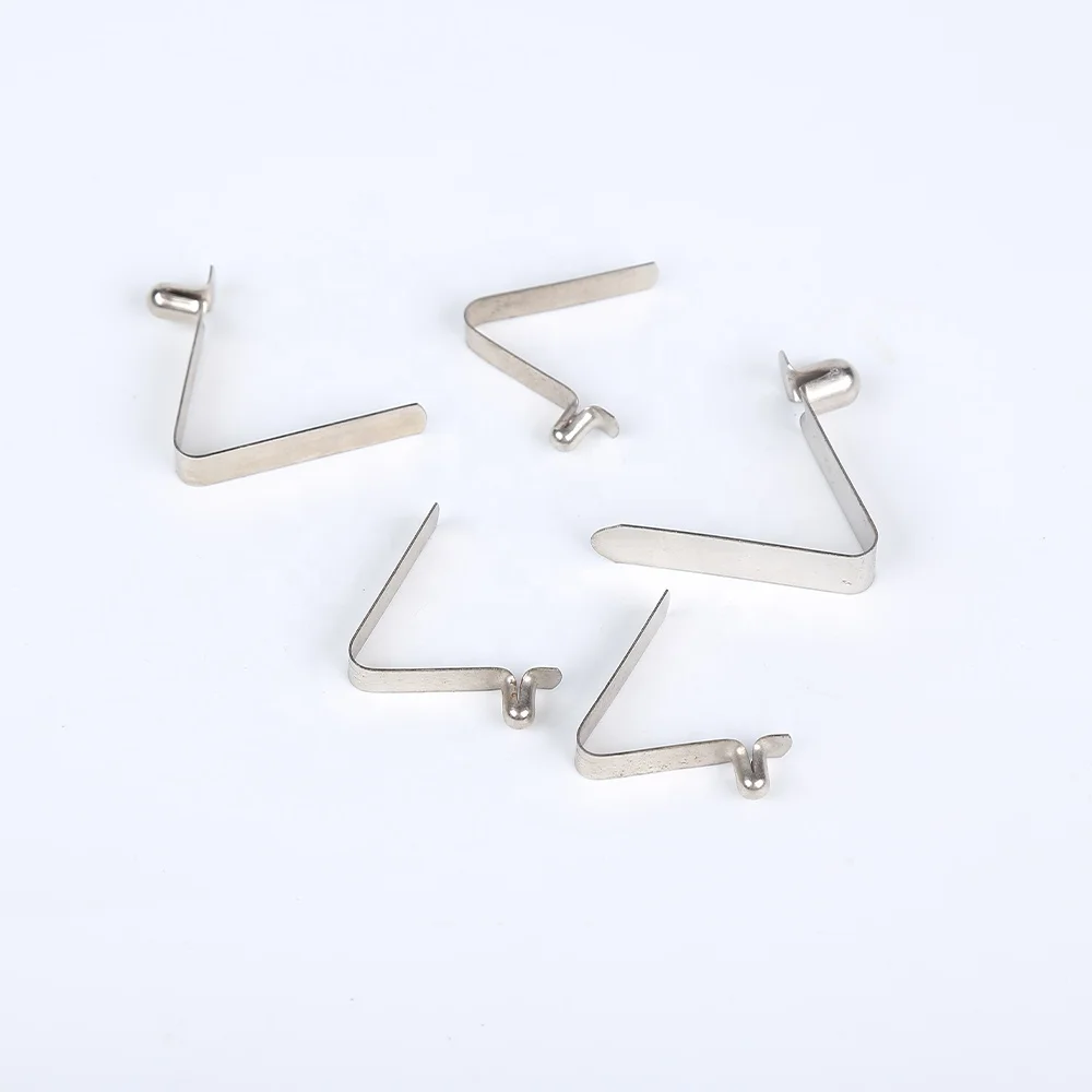 V-shaped Single and Double Touch Buttons, Stainless Steel Spring Clip Stainless Steel Fastener Spring