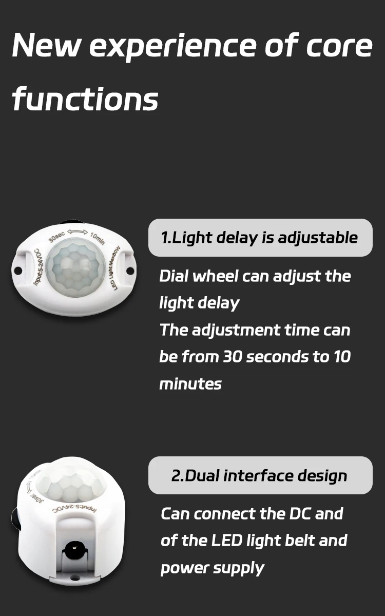 Pir Motion Sensor Automatic Control Infrared Sensor Lights Dc5v 12v 24v Buy 12v Pir Motion