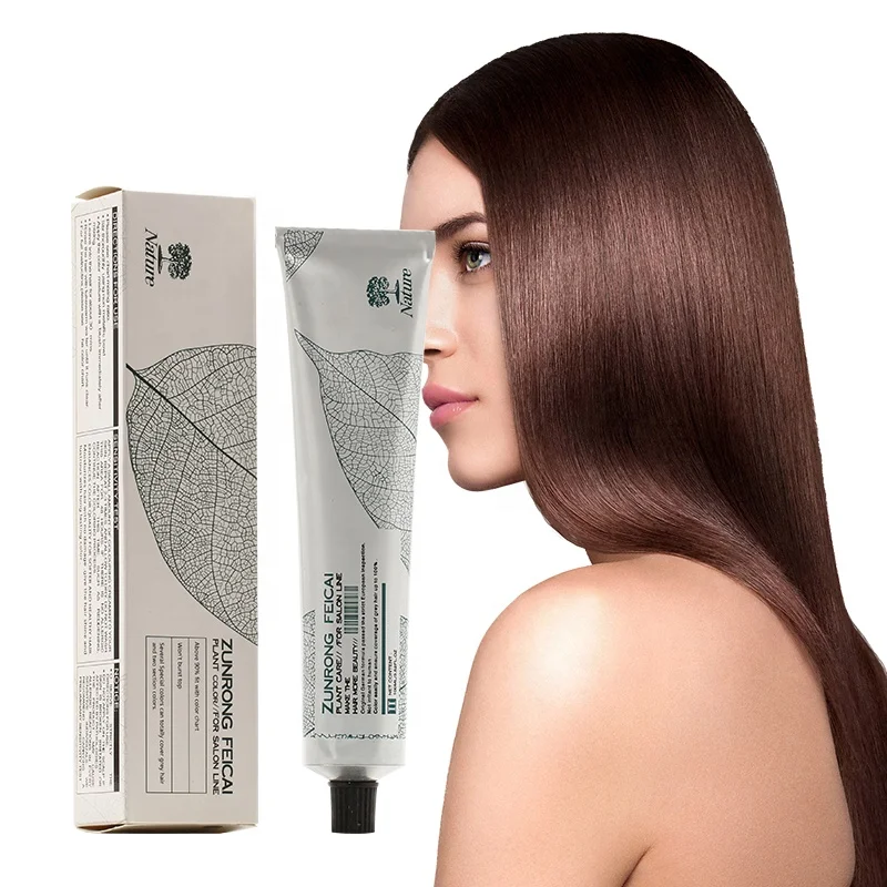 Factory Wholesale New Professional Hair Color Coffee Brown Permanent Argan Oil Hair Color Dye Cream with Low Ammonia