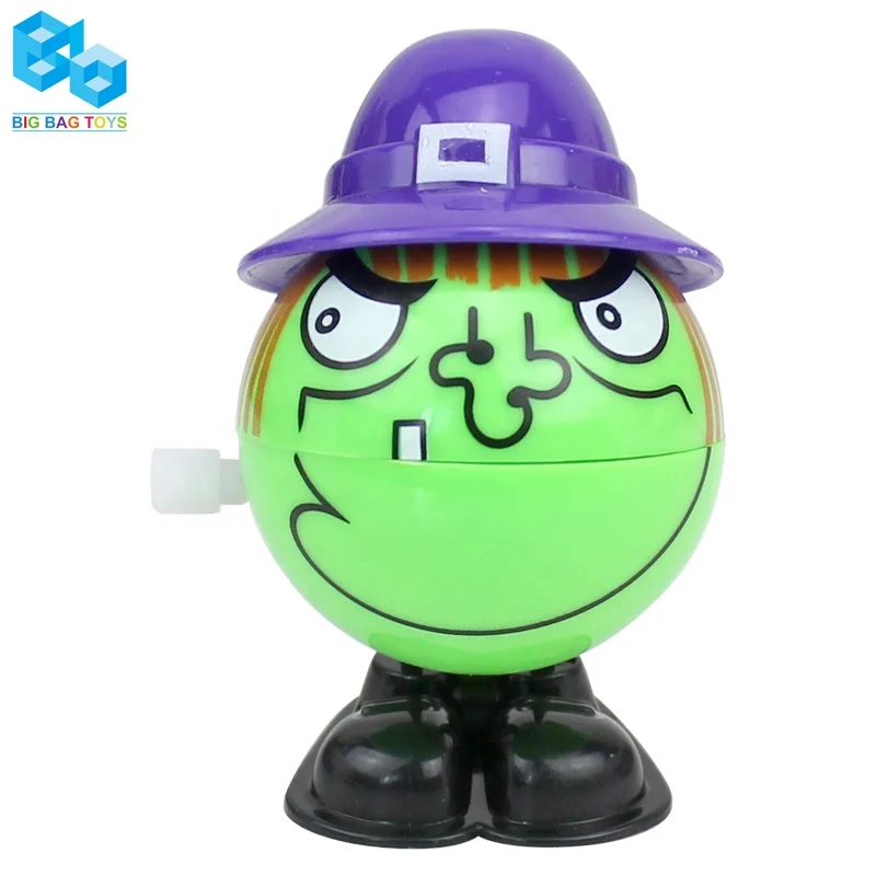 Low Price Halloween Baby Jumping Toys Scary Witch Plastic Wind up for Kids