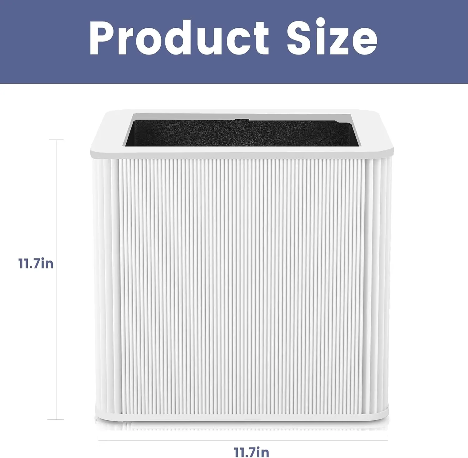 Walson Foldable Hepa Air Purifier Replacement Filters 2-in-1 H13 HEPA & Activated Carbon Filter Replace for Blueair Blue Pure211 manufacture