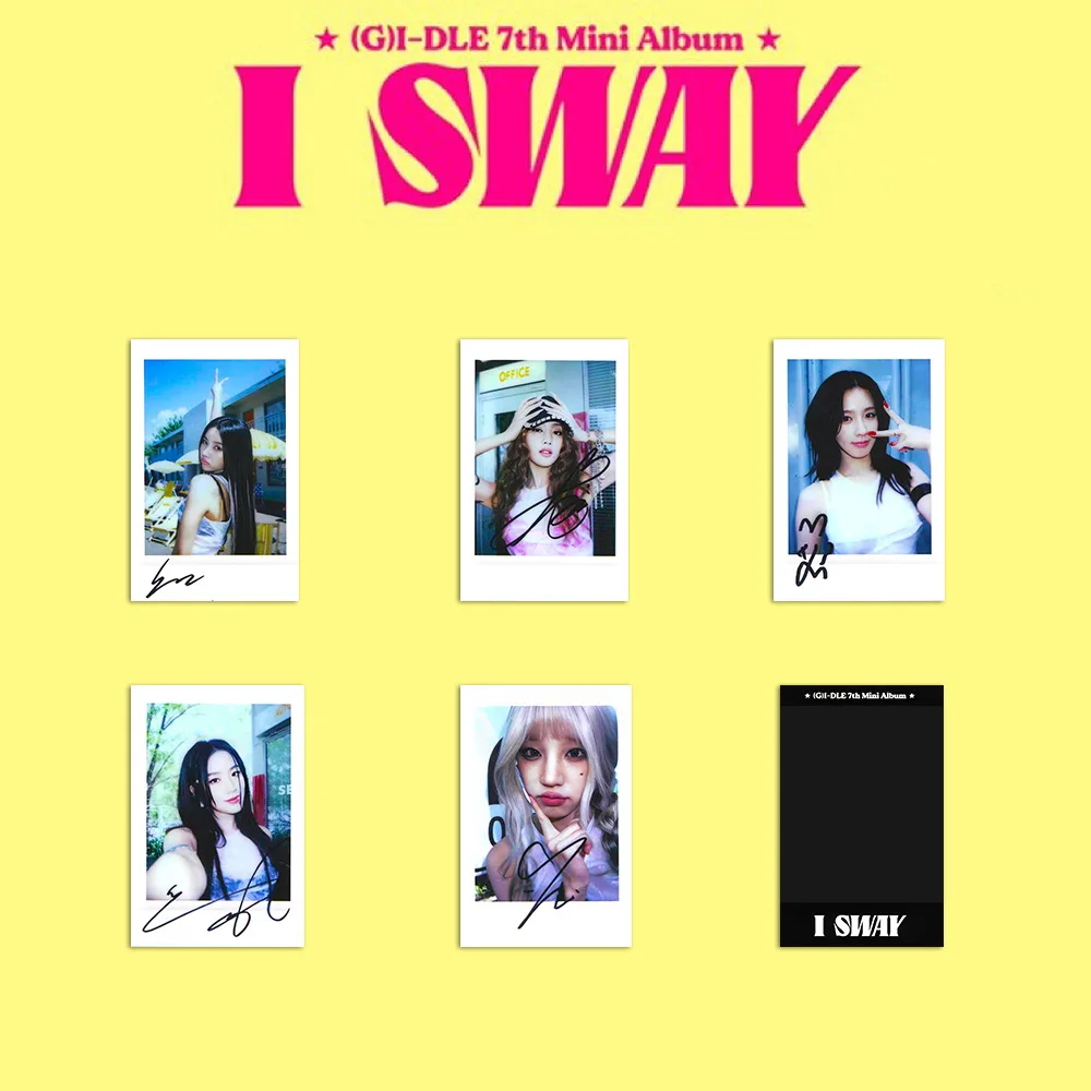 Kpop (G)-IDLE 7th Mini Album I SWAY Postcard Double Side Glossy